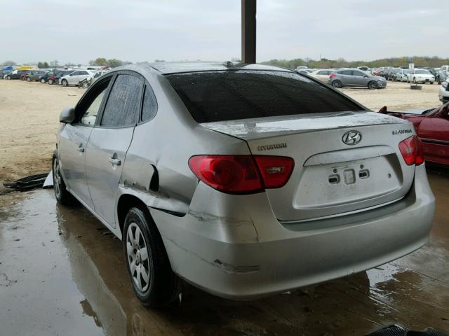 KMHDU46D78U302747 - 2008 HYUNDAI ELANTRA GL SILVER photo 3