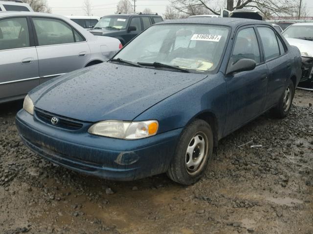 1NXBR12E1YZ351920 - 2000 TOYOTA COROLLA VE BLUE photo 2