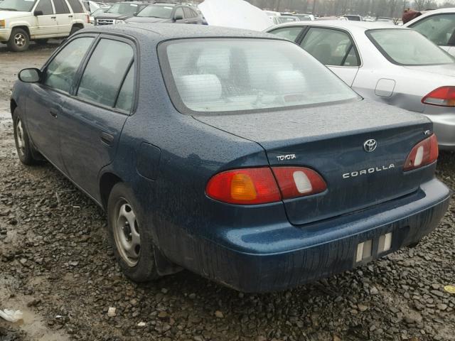 1NXBR12E1YZ351920 - 2000 TOYOTA COROLLA VE BLUE photo 3