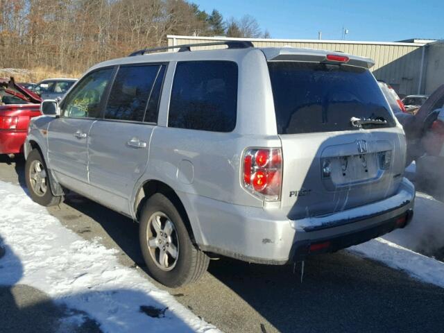 2HKYF18516H514619 - 2006 HONDA PILOT EX SILVER photo 3