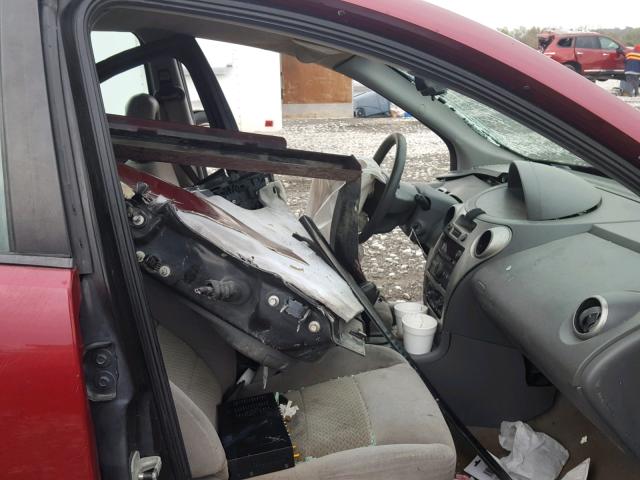 1G8AL55F17Z163004 - 2007 SATURN ION LEVEL RED photo 5