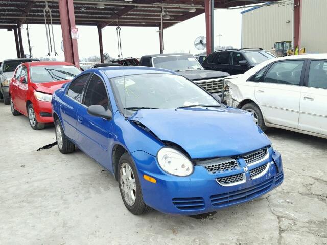 1B3ES56C25D252994 - 2005 DODGE NEON SXT BLUE photo 1