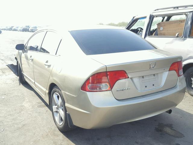 1HGFA16867L110247 - 2007 HONDA CIVIC EX ოქროსფერი ფოტო 3