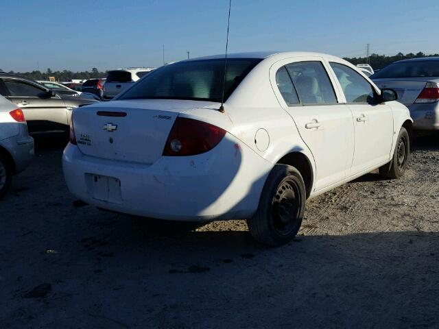 1G1AK55F477116014 - 2007 CHEVROLET COBALT LS WHITE photo 4