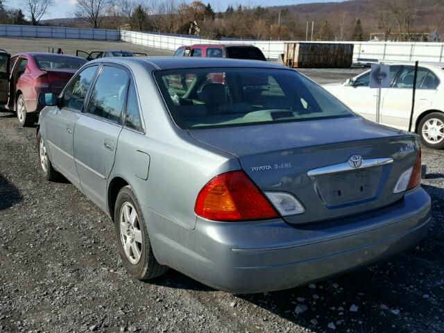 4T1BF28B21U185649 - 2001 TOYOTA AVALON XL TEAL photo 3