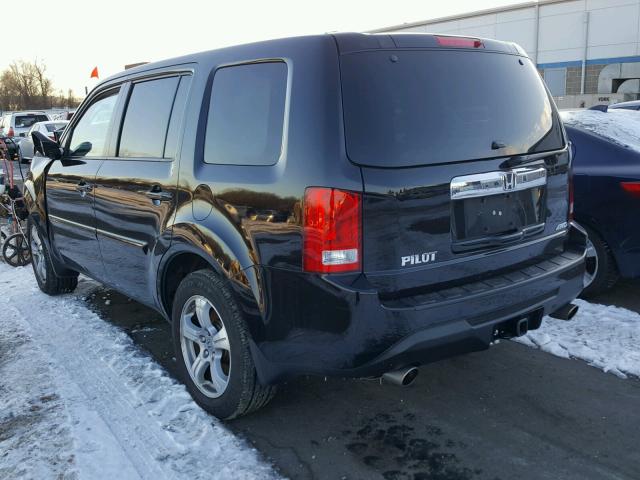 5FNYF4H71EB023239 - 2014 HONDA PILOT EXLN BLACK photo 3