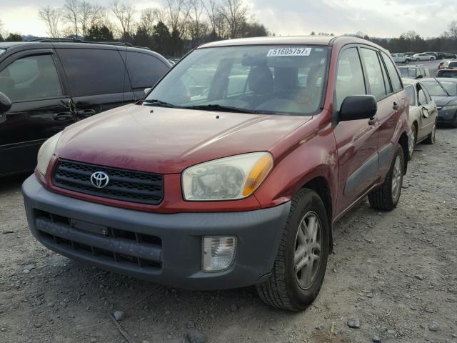 JTEGH20V410008923 - 2001 TOYOTA RAV4 RED photo 2