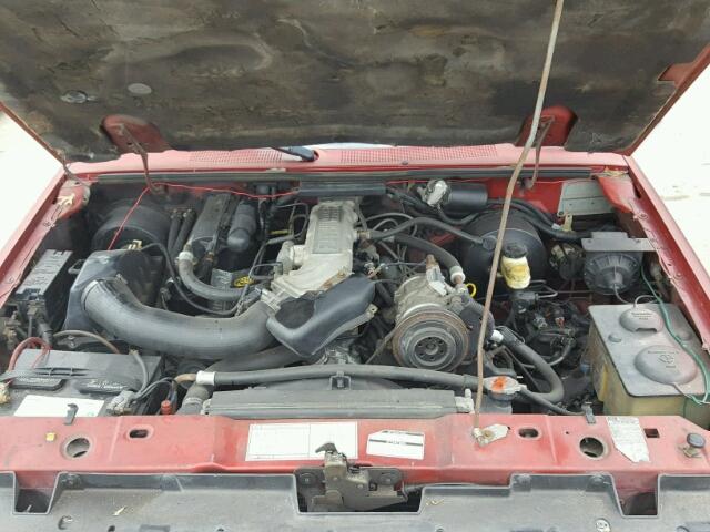 1FTCR10T7KUA14377 - 1989 FORD RANGER RED photo 7