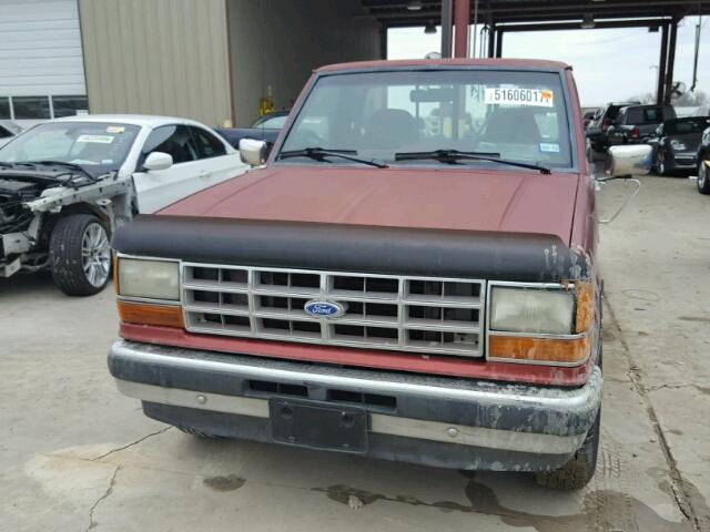 1FTCR10T7KUA14377 - 1989 FORD RANGER RED photo 9