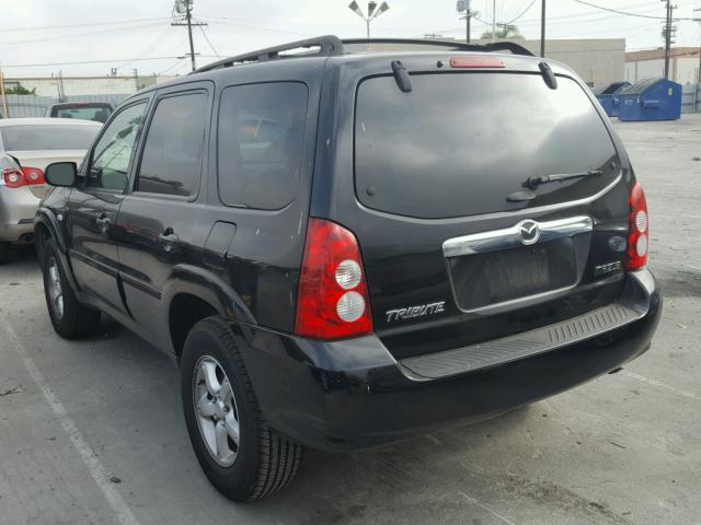 4F2YZ06146KM14498 - 2006 MAZDA TRIBUTE S BLACK photo 3