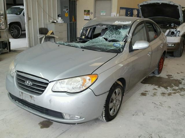 KMHDU46D19U639240 - 2009 HYUNDAI ELANTRA GL SILVER photo 2