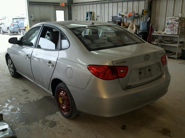 KMHDU46D19U639240 - 2009 HYUNDAI ELANTRA GL SILVER photo 3