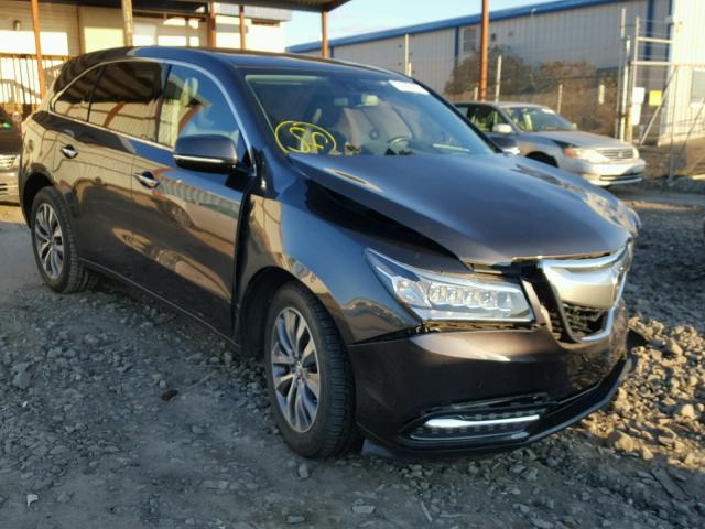 5FRYD4H69EB042357 - 2014 ACURA MDX TECHNO BLACK photo 1