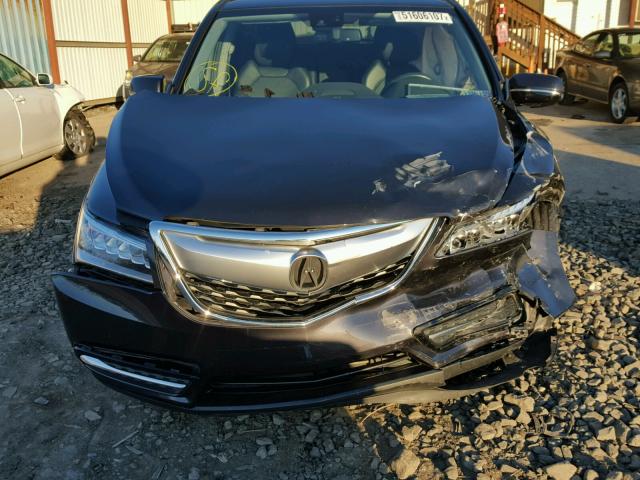 5FRYD4H69EB042357 - 2014 ACURA MDX TECHNO BLACK photo 7