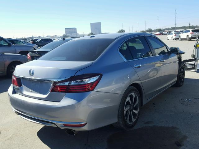 1HGCR2F86GA144802 - 2016 HONDA ACCORD EXL SILVER photo 4