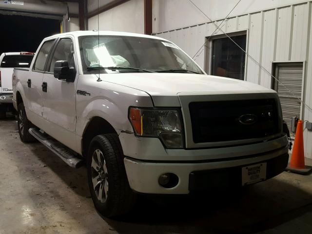 1FTFW1CF4EKD49740 - 2014 FORD F150 SUPER WHITE photo 1