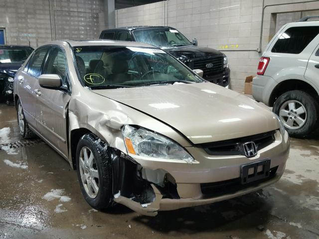 1HGCM66545A045257 - 2005 HONDA ACCORD EX GOLD photo 1