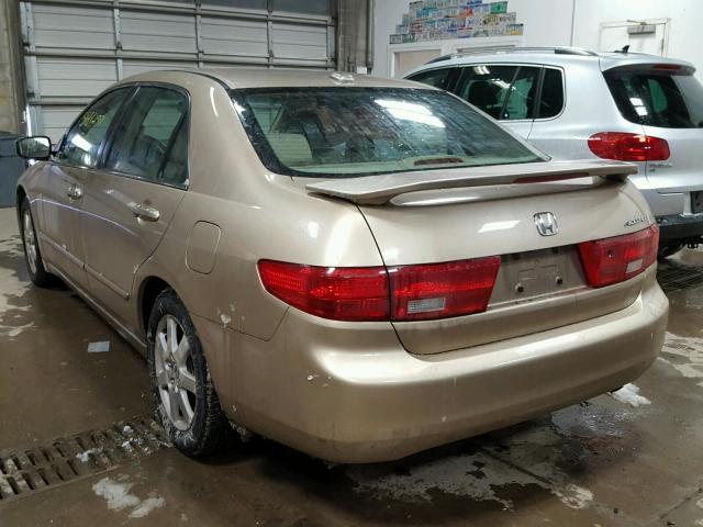 1HGCM66545A045257 - 2005 HONDA ACCORD EX GOLD photo 3