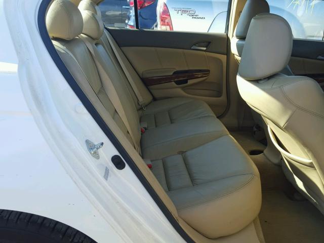 1HGCP268X9A004941 - 2009 HONDA ACCORD EXL WHITE photo 6