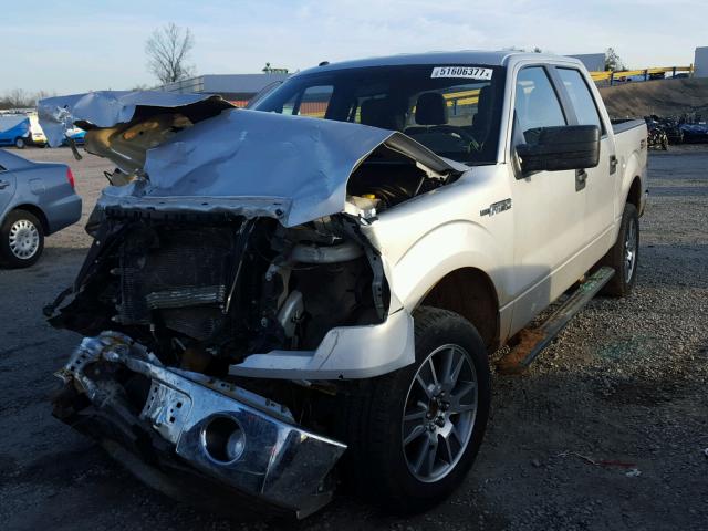 1FTFW1EF6EKE35628 - 2014 FORD F150 SUPER SILVER photo 2