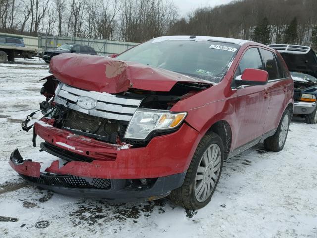 2FMDK49C38BA27781 - 2008 FORD EDGE LIMIT RED photo 2