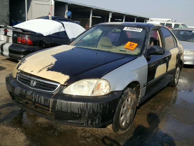 2HGEJ667XYH561213 - 2000 HONDA CIVIC LX BLACK photo 2