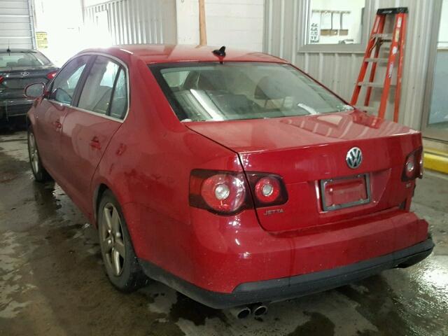 3VWRZ71K29M169630 - 2009 VOLKSWAGEN JETTA SE RED photo 3