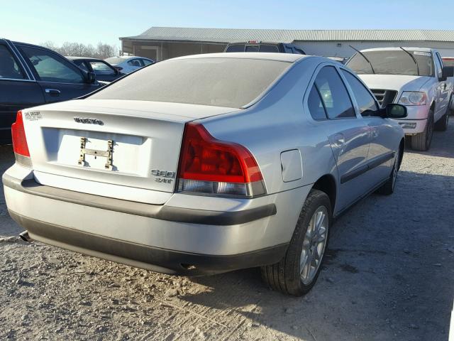 YV1RS58D522158275 - 2002 VOLVO S60 2.4T SILVER photo 4