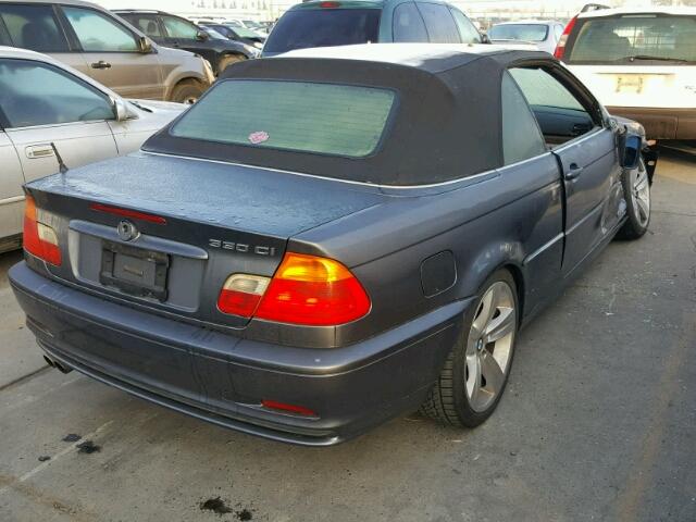 WBABS53411JU82789 - 2001 BMW 330 CI GRAY photo 4