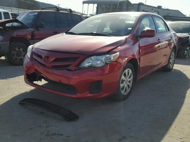 JTDBU4EE9B9133671 - 2011 TOYOTA COROLLA BA RED photo 2