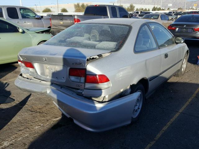 1HGEJ7229YL116500 - 2000 HONDA CIVIC HX SILVER photo 4