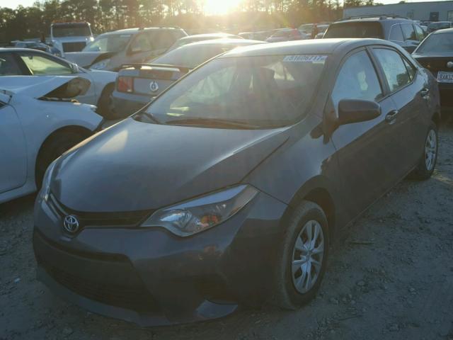 2T1BURHE6EC093167 - 2014 TOYOTA COROLLA L GRAY photo 2