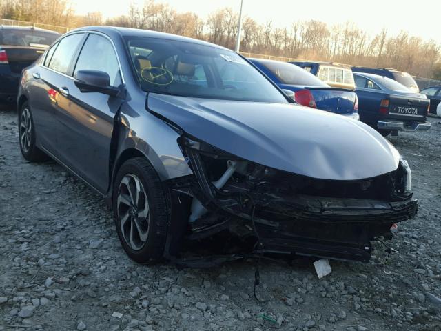 1HGCR2F99GA165801 - 2016 HONDA ACCORD EXL GRAY photo 1