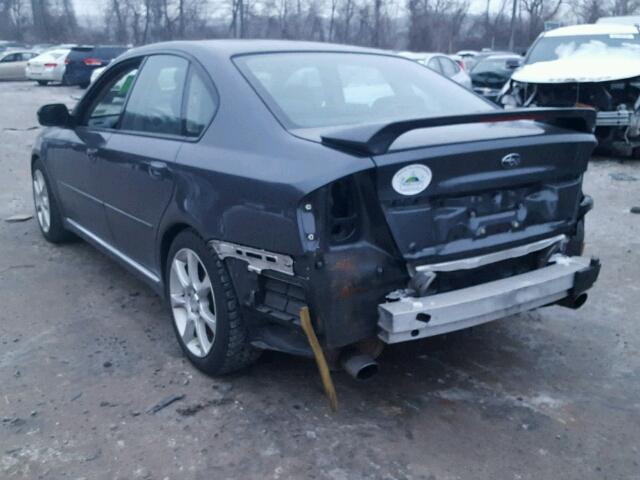 4S3BL696583201204 - 2008 SUBARU LEGACY 2.5 GRAY photo 3