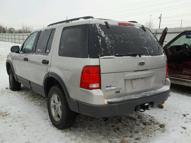 1FMZU73W23UC72840 - 2003 FORD EXPLORER X SILVER photo 3