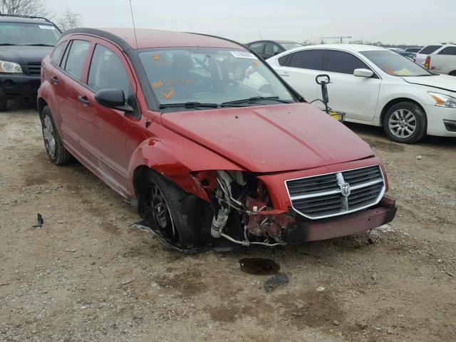 1B3HB48B17D537121 - 2007 DODGE CALIBER SX RED photo 1