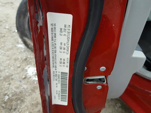 1B3HB48B17D537121 - 2007 DODGE CALIBER SX RED photo 10