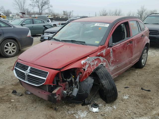 1B3HB48B17D537121 - 2007 DODGE CALIBER SX RED photo 2