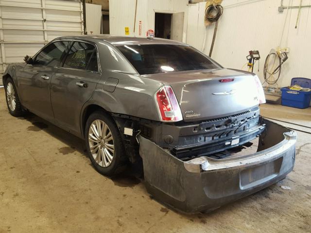 2C3CCAKT6CH167193 - 2012 CHRYSLER 300C SILVER photo 3