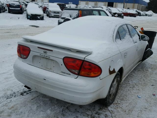 1G3NL52F72C205750 - 2002 OLDSMOBILE ALERO GL WHITE photo 4