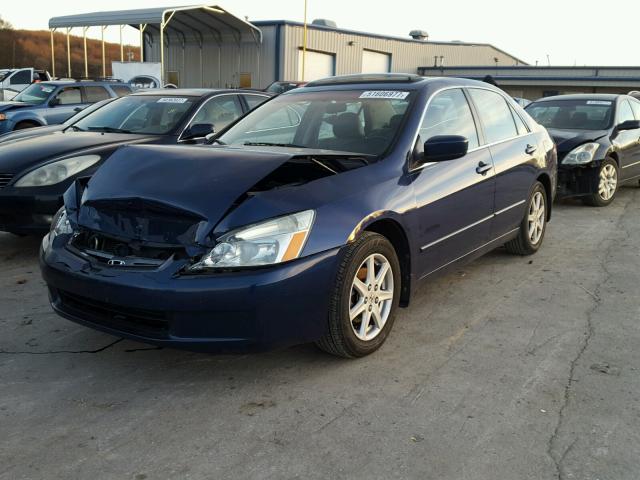 1HGCM66574A023347 - 2004 HONDA ACCORD EX BLUE photo 2