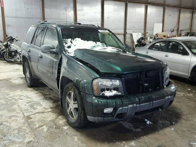 1GNDT13S742158672 - 2004 CHEVROLET TRAILBLAZE GREEN photo 1