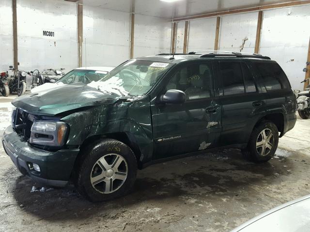 1GNDT13S742158672 - 2004 CHEVROLET TRAILBLAZE GREEN photo 9