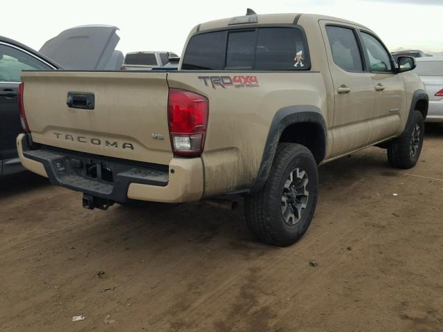 3TMCZ5AN8GM042322 - 2016 TOYOTA TACOMA DOU CREAM photo 4