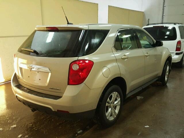 2CNALBEC1B6215662 - 2011 CHEVROLET EQUINOX LS TAN photo 4