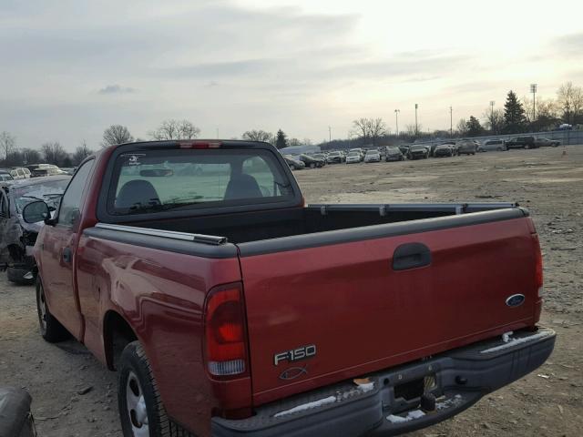 2FTRF17233CA61519 - 2003 FORD F150 RED photo 3