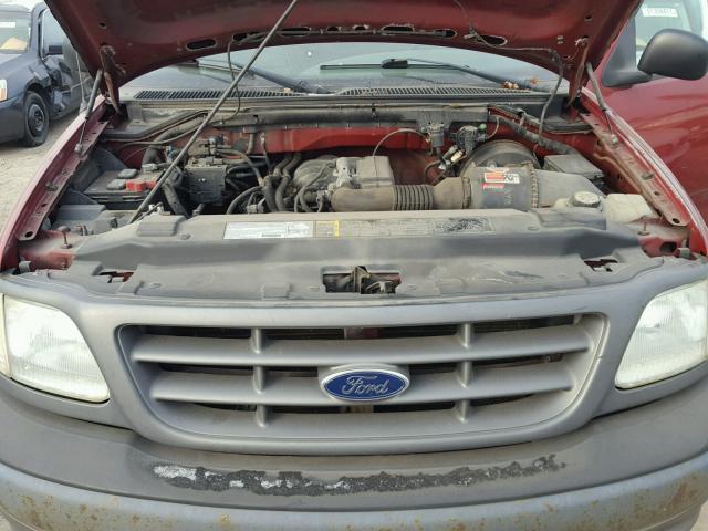 2FTRF17233CA61519 - 2003 FORD F150 RED photo 7
