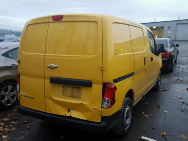 3N63M0YN7FK713056 - 2015 CHEVROLET CITY EXPRE YELLOW photo 4