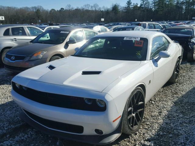 2C3CDZFJ8FH816534 - 2015 DODGE CHALLENGER WHITE photo 2