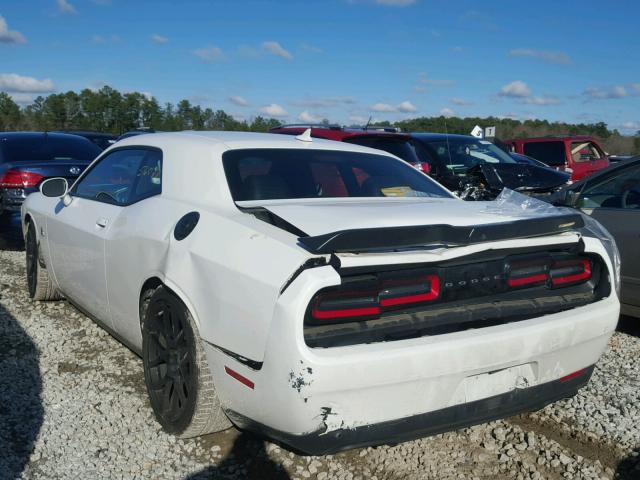 2C3CDZFJ8FH816534 - 2015 DODGE CHALLENGER WHITE photo 3